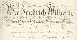 Die Propositionen des preußischen Königs Friedrich Wilhelm III. zum ersten Provinziallandtag der Rheinprovinz