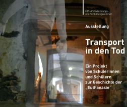Foto: Ausschnitt des Plakats zur Austellung "Transport in den Tod"