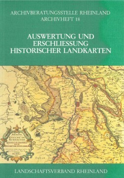 Titelblatt des Archivheftes 18 ("Auswertung und Erschließung historischer Landkarten")