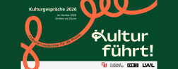 Grafik mit der Beschriftung Kultur f&uuml;hrt. Kulturgespr&auml;che 2026