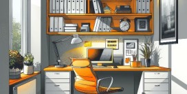 Cartoon Home Office