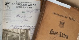 Alte Hausakten des Stadtarchivs Duisburg
