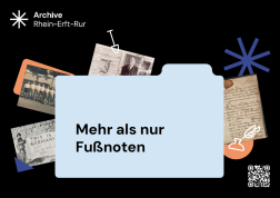 Logo Online-Portal Mehr als nur Fu&szlig;noten. Foto: Archive Rhein-Erft-Rur.