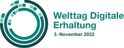 Logo bestehend aus mehreren ineinander greifenden Kreisen, daneben Schriftzug des Tages mit Datum