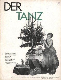 Titelblatt der Zeitschrift ,,Der Tanz" mit der Künstlerin Marianne Winkelstern drauf.